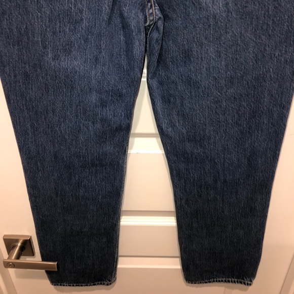 Agolde x Anthropologie Blue Vanna High Waisted Corset Straight Jeans sz 29 - Picture 7 of 11